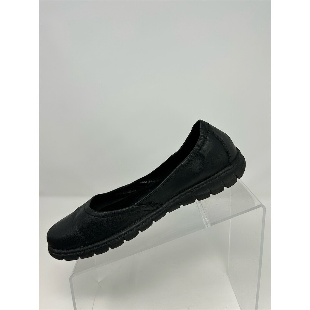 Born Black Leather Slip-On Round Toe Casual Ballet Flats Womens Size 7.5 - Picture 4 of 13